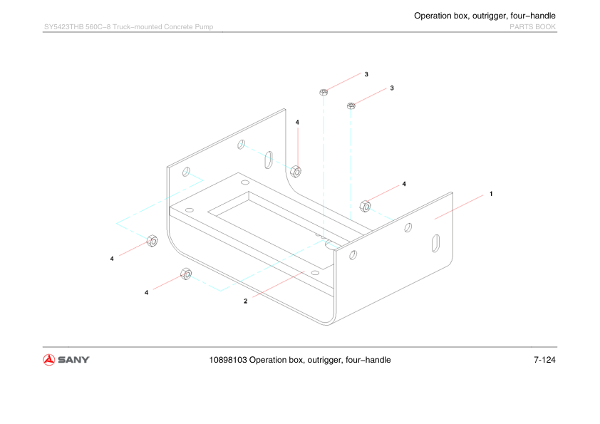 SANY SY5423THB 560C-8 Truck-mounted Concrete Pump Parts Catalog - Image 12