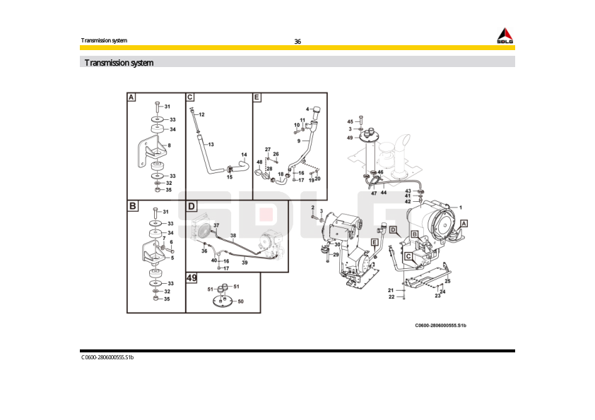 SDLG G9138 Motor Grader Parts Catalog - Image 14