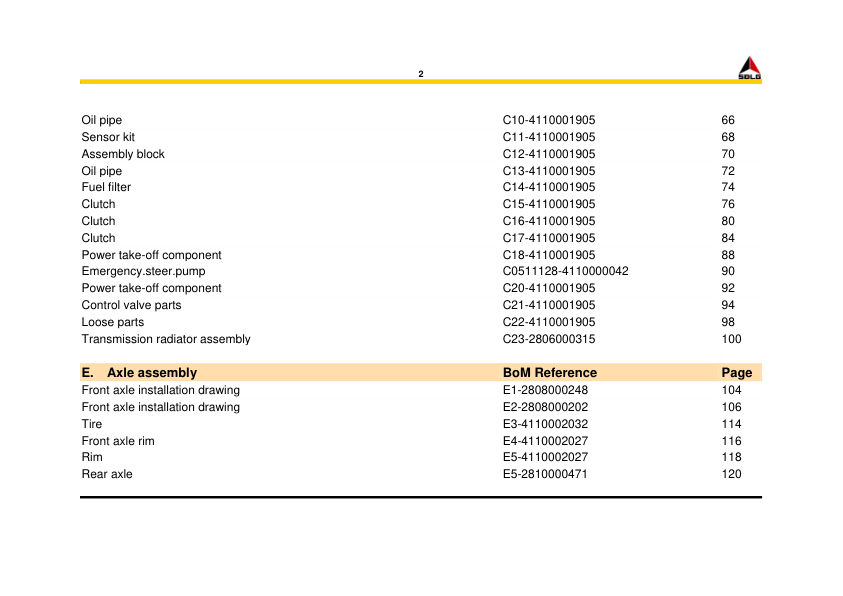 SDLG G9190 Motor Grader Parts Catalog - Image 7