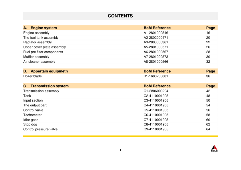 SDLG G9190 Motor Grader Parts Catalog - Image 6