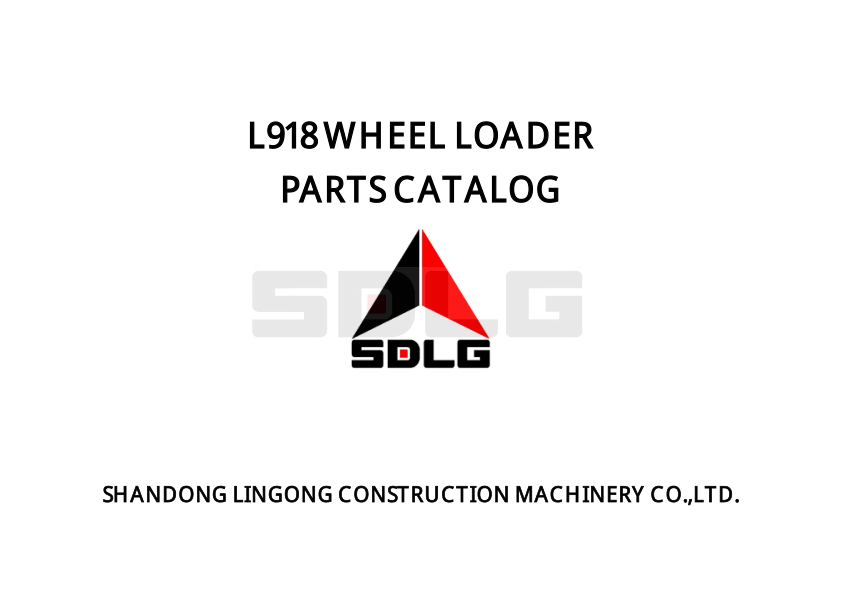 SDLG L918 Wheel Loader Parts Catalog - Image 2