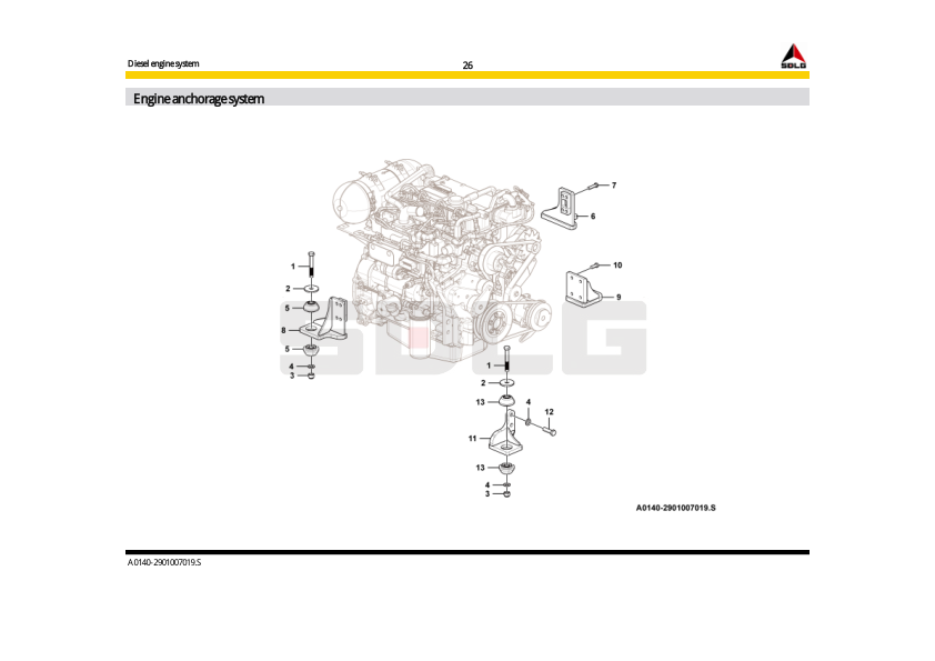 SDLG L918 Wheel Loader Parts Catalog - Image 14