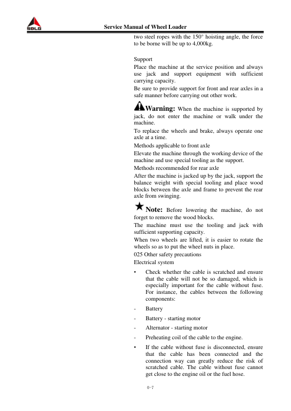 SDLG L936 L938 Wheel Loader Service Manual - Image 9