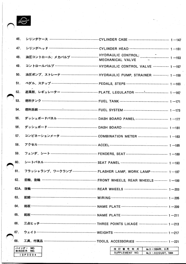 Shibaura SD2403 SD2443 SD2603 SD2643 Tractors Parts List Catalog - Image 7