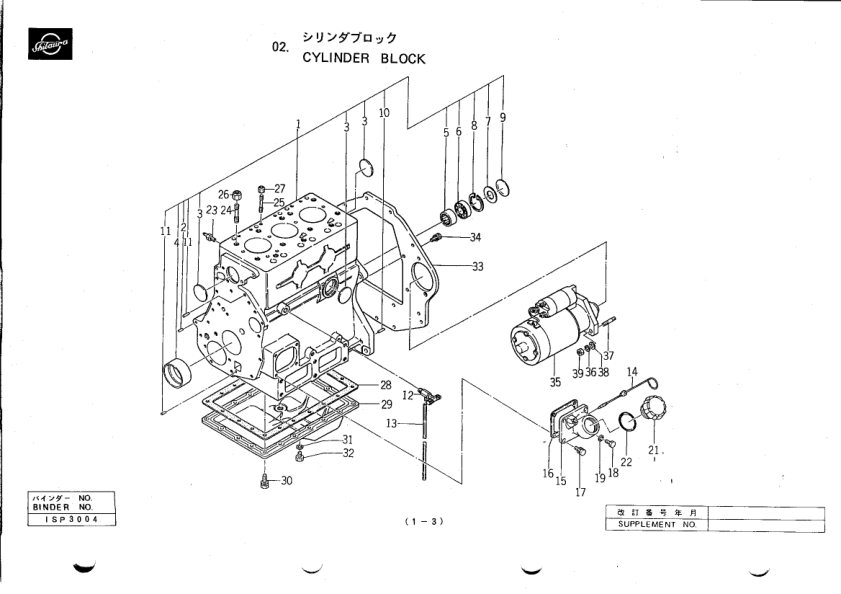 Shibaura SD2403 SD2443 SD2603 SD2643 Tractors Parts List Catalog - Image 3