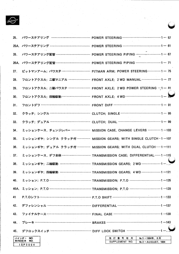 Shibaura SD2403 SD2443 SD2603 SD2643 Tractors Parts List Catalog - Image 6