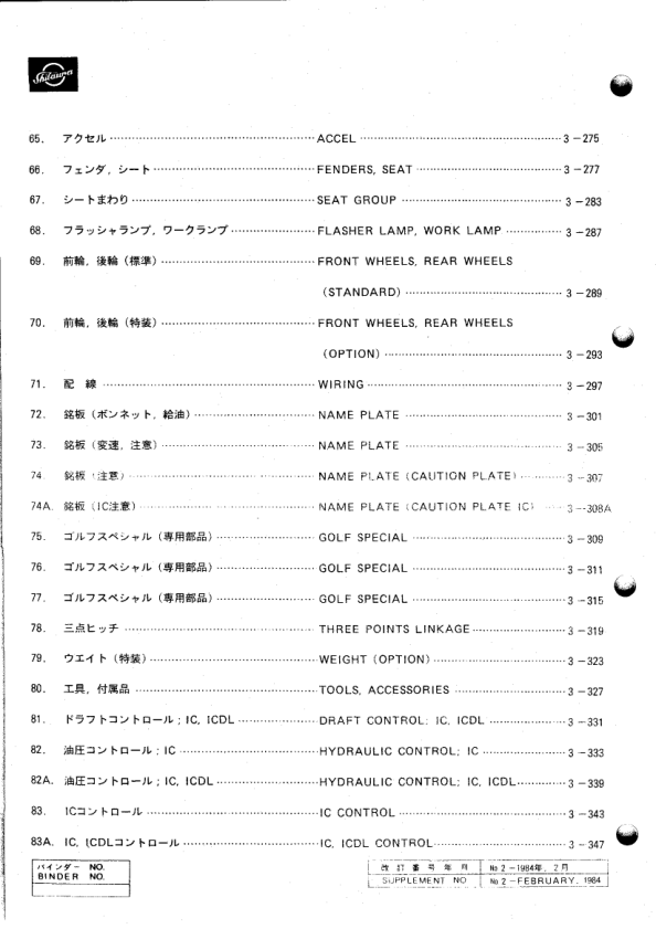 Shibaura SD3203 SD3903T SD4003 SD4603T Tractors Parts List Catalog - Image 8
