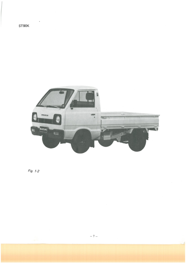 Suzuki ST90 ST90K ST90V Truck Workshop Manuale - Image 5