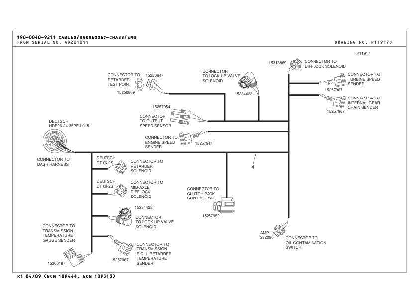 TEREX TA25 G7 Articulated Truck Parts Catalog SN A9201011-A9201033 - Image 10