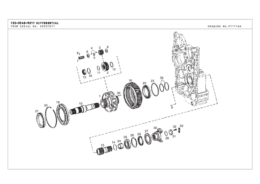 TEREX TA25 G7 Articulated Truck Parts Catalog SN A9201011-A9201033 - Image 16
