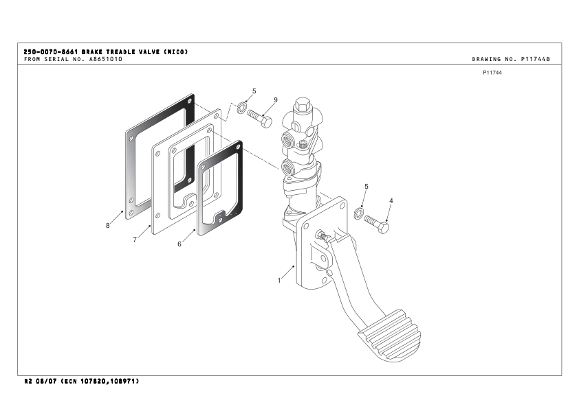 TEREX TA40 G7 Articulated Truck Parts Catalog A8651010 and Above - Image 12