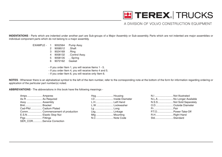 TEREX TR60 Off-Highway Truck Parts Catalog SN T8821011 and Above - Image 6