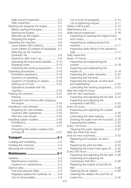 Takeuchi TB235-2 Excavator Operators Manual SN from 123600005 - Image 11