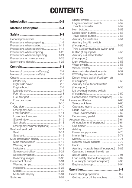 Takeuchi TB235-2 Excavator Operators Manual SN from 123600005 - Image 10