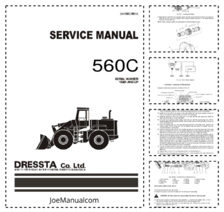 DRESSTA 560C Wheel Loader Service Manual SN 15001 and UP