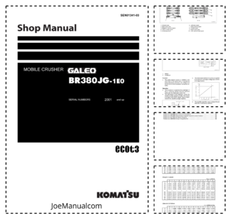 Komatsu BR380JB-1E0 Galeo Mobile Crusher Workshop Manual SN 2001 and UP