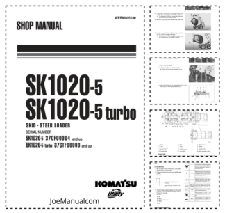Komatsu SK1020-5 SK1020-5 Turbo Skid Steer Workshop Manual WEBM005100