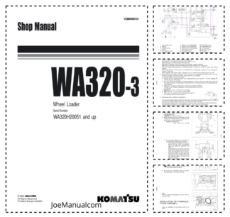 Komatsu WA320-3 Wheel Loader Workshop Manual SN H20051 and UP