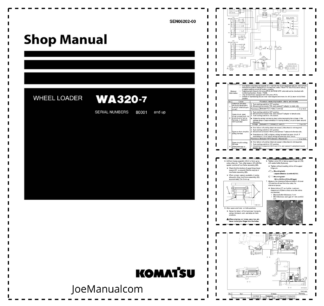 Komatsu WA320-7 Wheel Loader Workshop Manual SN 80001 and UP