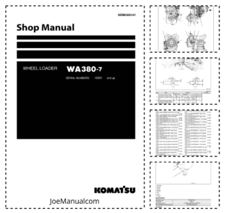 Komatsu WA380-7 Wheel Loader Workshop Manual SN 10001 and UP