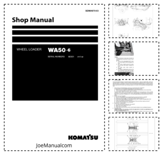 Komatsu WA50-6 Wheel Loader Workshop Manual SN 60001 and UP