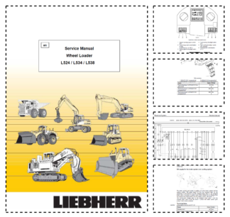 Liebherr L524-438 L534-434 L538-432 Wheel Loader Service Manual from SN 0101