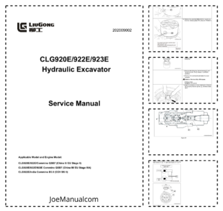 LiuGong CLG920E 922E 923E Excavator Service Manual