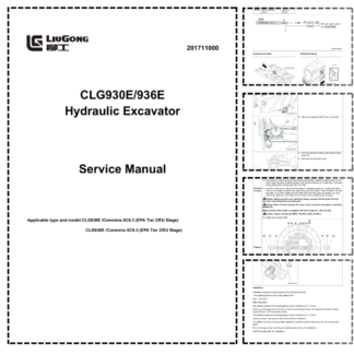 LiuGong CLG930E 936E Excavator Service Manual