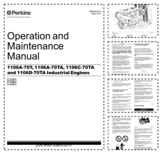 Perkins 1106A-70T TA 1106C-70TA 1106D-70TA Engines Operation and Maintenance Manual SN PP PR PT PU