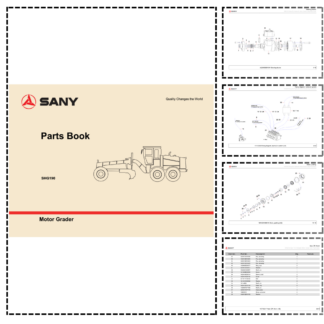 SANY SHG190 Motor Grader Parts Catalog 11PY20190190