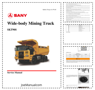 SANY SKT90 Mining Truck Service Manual