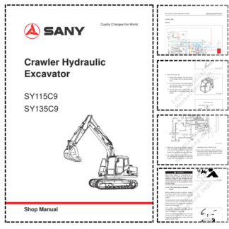 SANY SY115C9 SY135C9 Excavator Service Manual