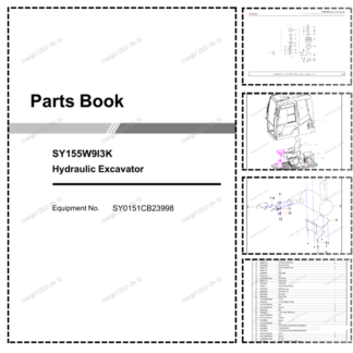 SANY SY155W9I3K Hydraulic Excavator Parts Catalog