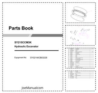 SANY SY215CCM3K Excavator Parts Catalog