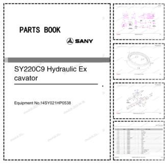 SANY SY220C9 Hydraulic Excavator Parts Catalog
