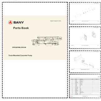 SANY SY5320THB 470C-8S Truck-Mounted Concrete Pump Parts Catalog