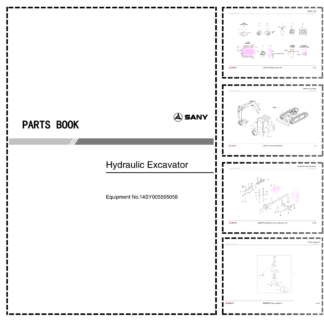 SANY SY55C C9 Hydraulic Excavator Parts Catalog 14SY005595058