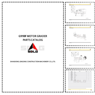SDLG G9190F Motor Grader Parts Catalog