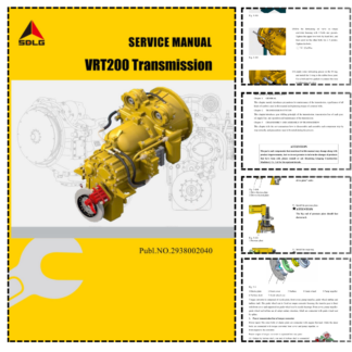 SDLG VRT200 Transmission Service Manual