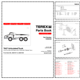 TEREX TA27 Artuculated Truck Parts Catalog