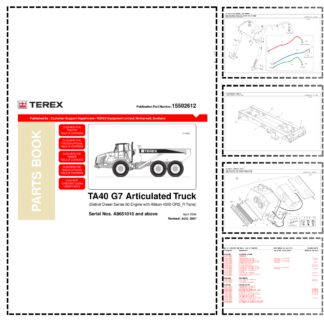 TEREX TA40 G7 Articulated Truck Parts Catalog A8651010 and Above