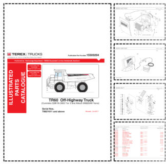 TEREX TR60 Off-Highway Truck Parts Catalog SN T8821011 and Above