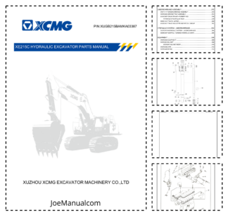 XCMG XE215C Excavator Parts Catalog