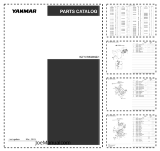 Yanmar 2GM20 2GM20B 2GM20C 2GM20F Marine Diesel Engine Parts Catalog