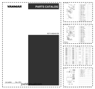 Yanmar 4JH 4JH-T 4JH-HT Engine Parts Catalog