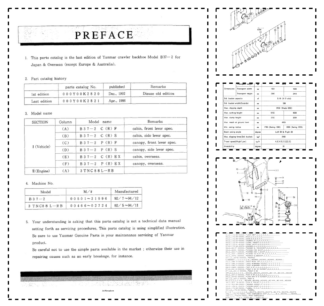 Yanmar B37-2 Excavator Parts Catalog for Japan and Overseas