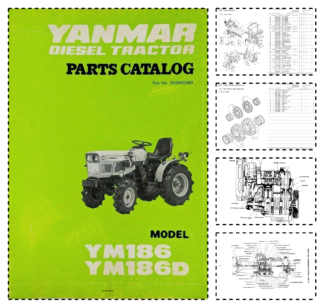 Yanmar YM186 YM186D Tractors Parts Catalog