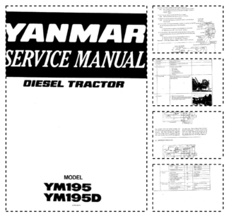 Yanmar YM195 YM195D Tractors Service Manual Electrical Wiring Diagram