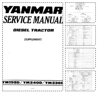 Yanmar YM195D YM240D YM330D Tractor Service Manual
