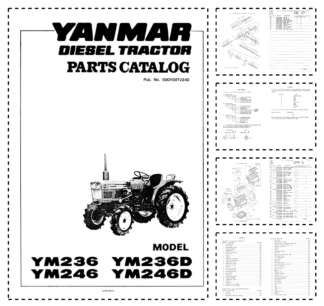 Yanmar YM236 YM236D YM246 YM246D Tractors Parts Catalog
